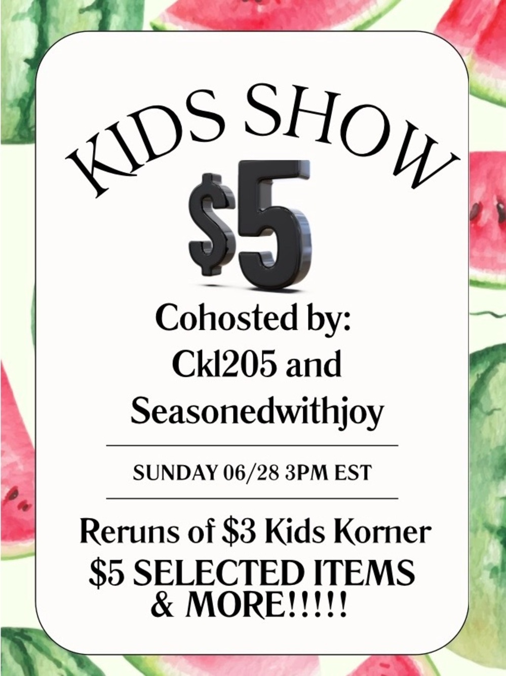 EVERY SUNDAY! 3 PM EST JOIN US!⭐️💕FUN THEMES❤️😇GREAT DEALS!🤣🎁GIVEAWAYS!⭐️🥰 - Picture 7 of 14